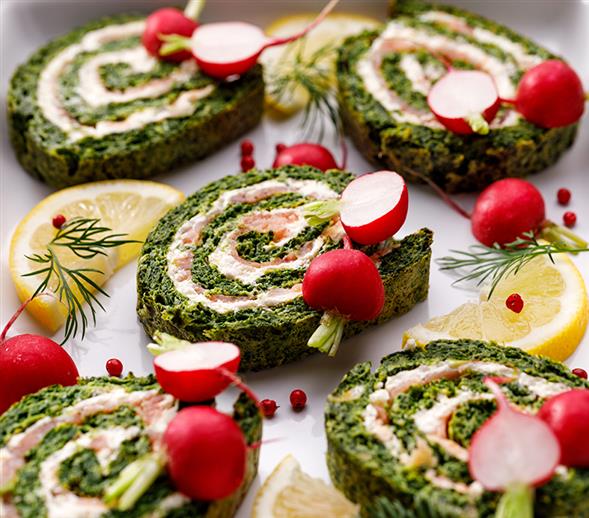 Lakseroulade med frisk ost