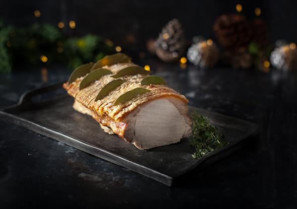 Sprængt stegt svinekam