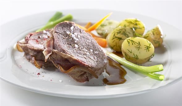 Kalvesteg stegt som vildt